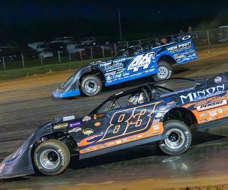 12th-place finish in King of the Mountain with the Hunt the Front Super Dirt Ser