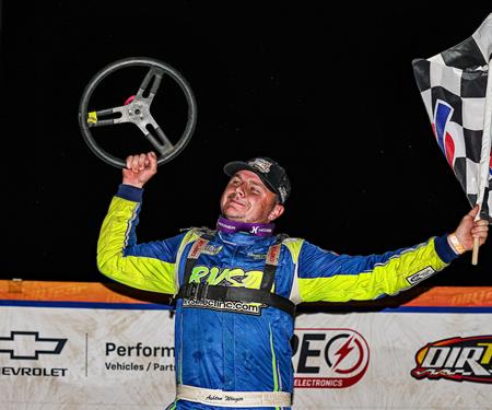 Winger repeats Birthday Race triumph at Oakshade Raceway; collects 14th-career H