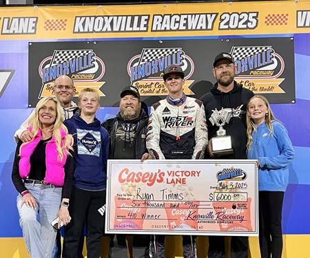 Ryan Timms Claims First Knoxville Raceway Victory; Busy Week Ahead