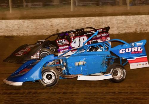 Derek Groomer competes at Brownstown Speedway in weekly show