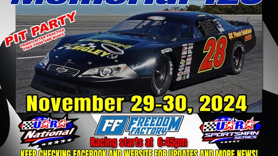 9th Annual Noland's Roofing Inc. Bill Bigley Sr. Memorial 128 $30,000 to win and $1,200 to start