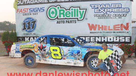 WOODS SWEEPS OUTAGAMIE MODS, MROCZKOWSKI, DIEFENTHALER, SCHMIDT & BOOTH ALSO FEATURE WINNERS