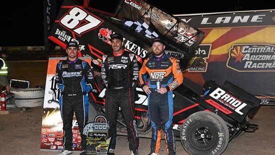 BACK-TO-BACK: Aaron Reutzel Passes Tyler Courtney Late at Central Arizona to Repeat with High Limit