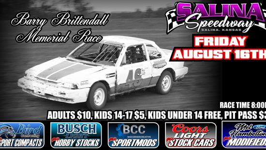 17th Annual Barry Brittendall Memorial Race Friday