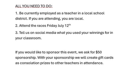 2024 STOCK THE CLASSROOM FRIDAY JULY 12TH