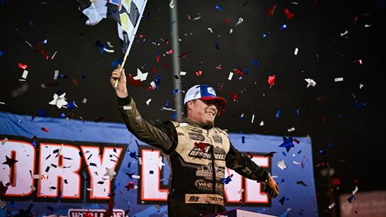 Troutman Breaks Through for First World of Outlaws Victory at I-55
