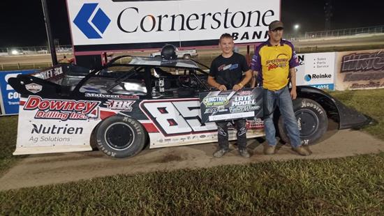 LIKE FATHER, LIKE SON: Braxten Leonard Wins at Junction Motor Speedway in First Late Model Appearance