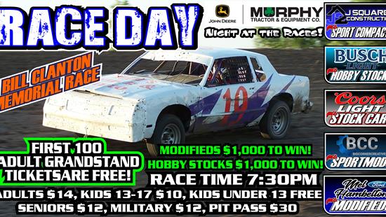 Murphy Tractor & Equipment Company Night + Bill Clanton Memorial Race