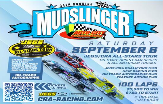 CRA MUDSLINGER SEPT 6TH