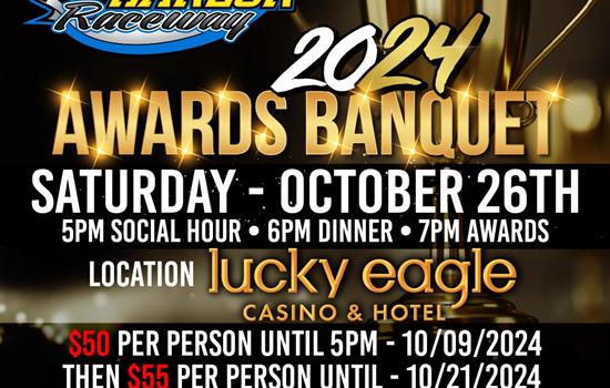 Awards Banquet Oct 26th. Get your T