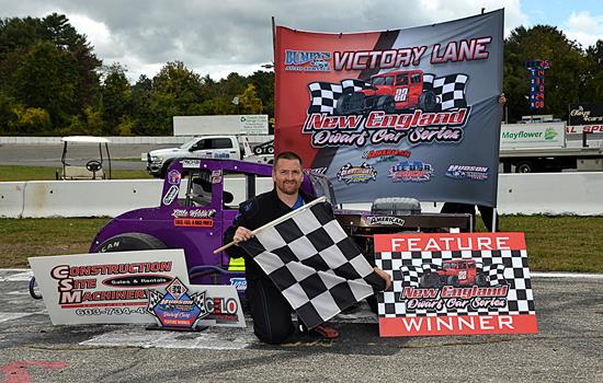 Happy Harmon in Hudson Victory Lane