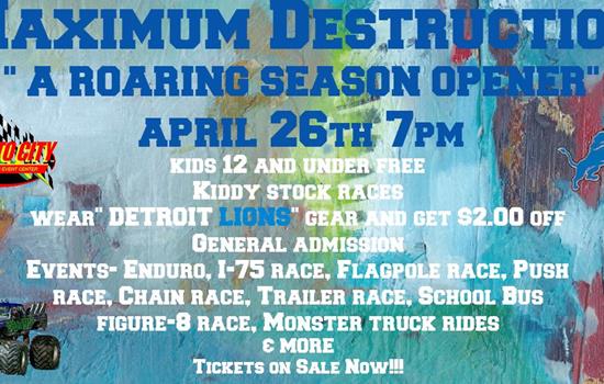 Season Opener April 19th has been P