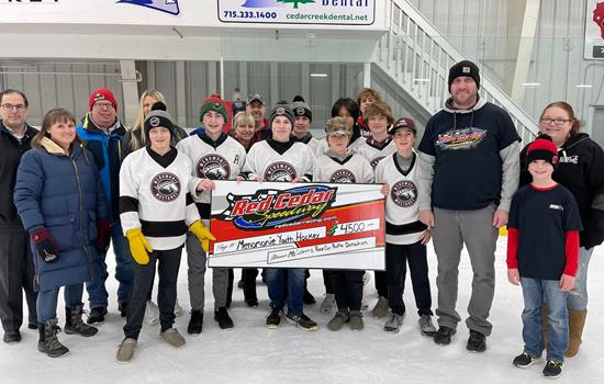 Red Cedar Speedway Donates to Menom