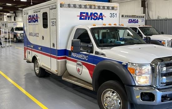 EMSA  Ambulance on site for further
