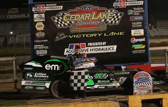 Blake Adams secures first-career Modified triumph at Cedar Lake Speedway