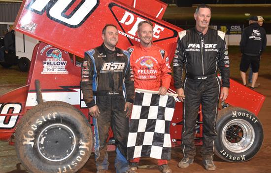 DAVE BLANEY WINS 410 SPRINT CAR THR