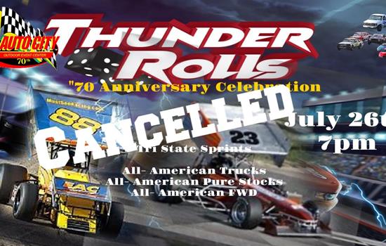 July 26th Cancelled