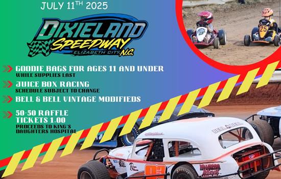 JULY 11th is KIDS NIGHT at Dixielan