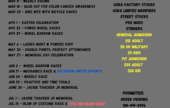 2023 Schedule Announced