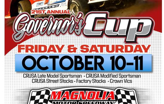 Governors’ Cup October 9-11 at The