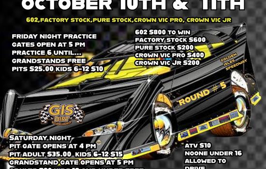 Next up , Saturday Night Racing 10/