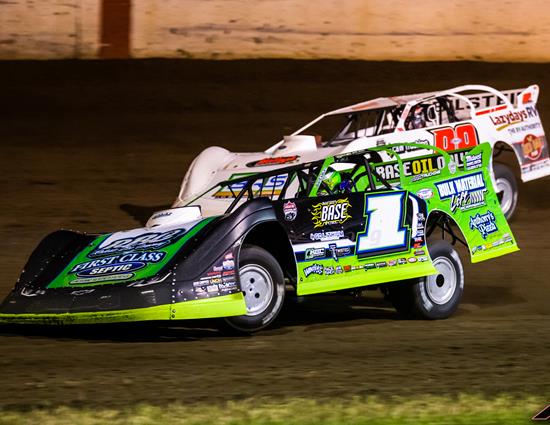 Fifth-place finish with Lucas Oil Late Model Dirt Series at 300 Raceway