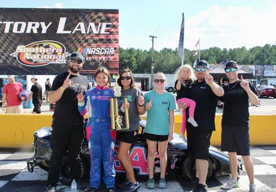 Delaney Gray scores first victory at Southern National Motorsports Park