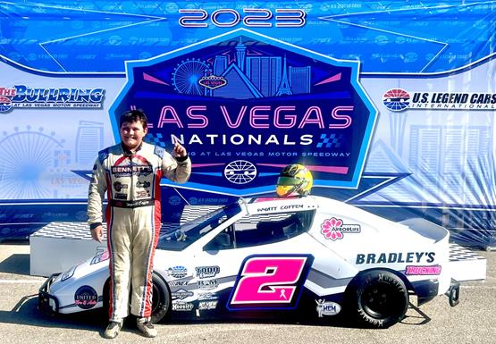 Wyatt Coffey wins Bandolero Bandit portion of INEX Nationals at The Bullring at Las Vegas