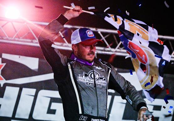 Tanner English scores Coltman Farms Racing's first World of Outlaws win