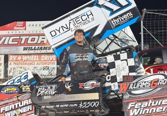 Dylan Norris Victorious In Williams Grove 410 Sprints For Second Of Career,  Derek Locke Returns To 358 Winner’s Circle