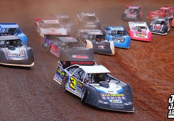 Drivers battle at the Clarksville Speedway for coveted Porcelain Throne in Tuckasee Toilet Bowl Classic!