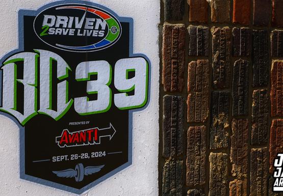 The Driven2SaveLives BC39 hits the Dirt Track at the Indianapolis Motor Speedway with stars of USAC Racing!