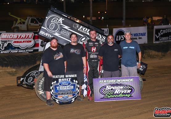 Kaleb Johnson Scores First Career MOWA Win During Debut at Spoon River Speedway