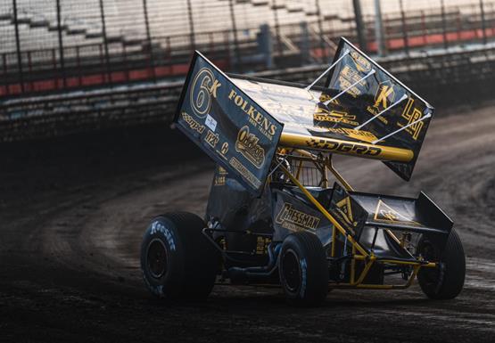 Kaleb Johnson Rallies for Top Five During MSTS 410 Sprint Cars Season Finale