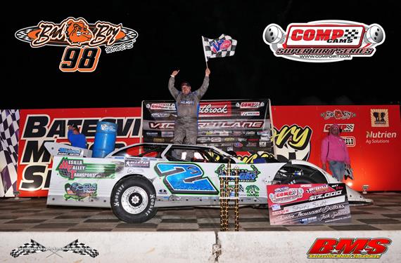 Stormy Scott Parks Category 5 Race Car in Victory Lane at Batesville