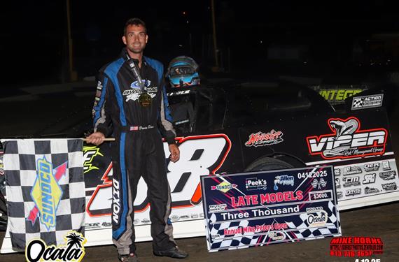Devin Dixon banks $3,000 in Mike Peters Open triumph at Ocala Speedway