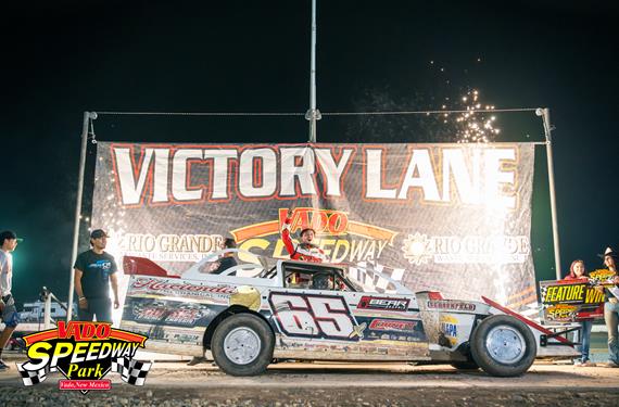 Ahumada Jr. visits Vado victory lane