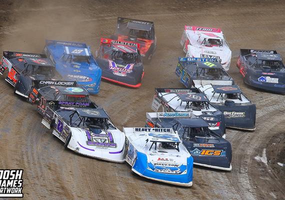 Dustin Sorensen races into Dirt Late Model Dream at Eldora Speedway