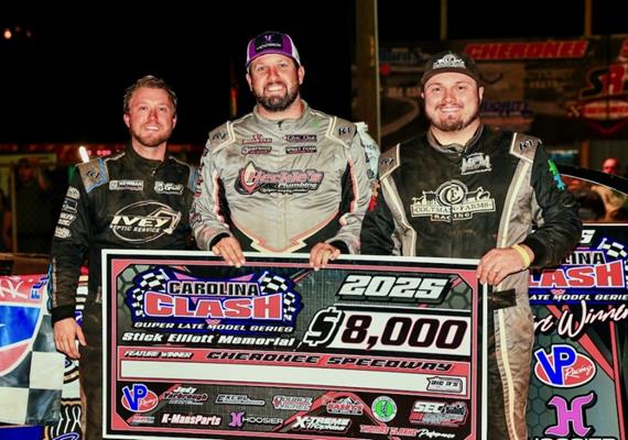 Runner-up showing for Ivey in Stick Elliot Memorial at Cherokee Speedway