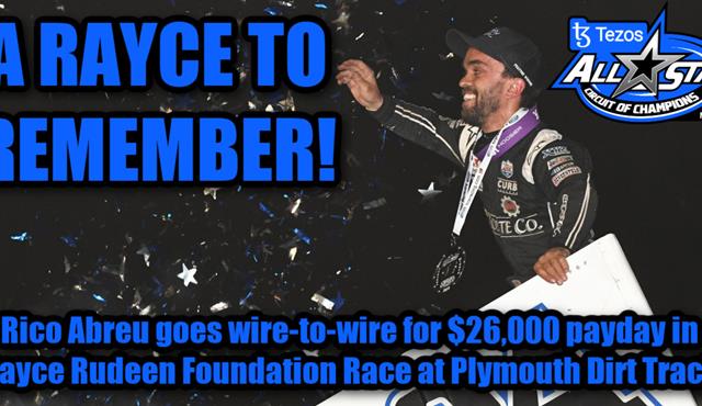 Rico Abreu goes wire-to-wire for $26,000...