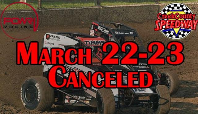 Creek County Speedway Canceled in Tenth...