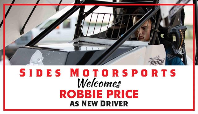 Sides Motorsports Welcomes Robbie Price...