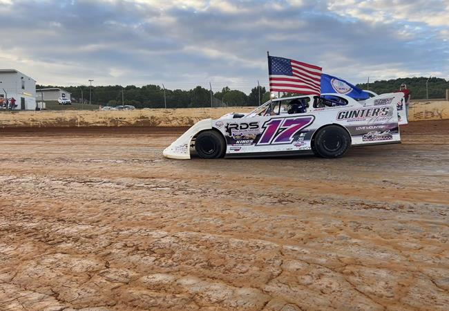 Logan Roberson competes in Freedom 40 at Natural Bridge Speedway