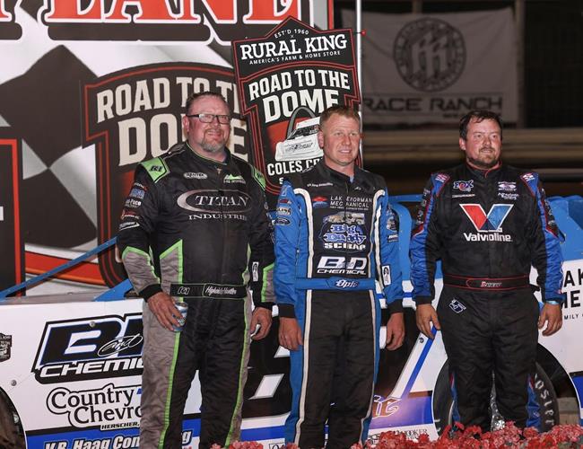 Pair of podiums at Peoria and Coles County