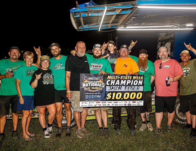 Feger Captures Second DIRTcar Summer Nationals Weekly Title with Red Hill Victor