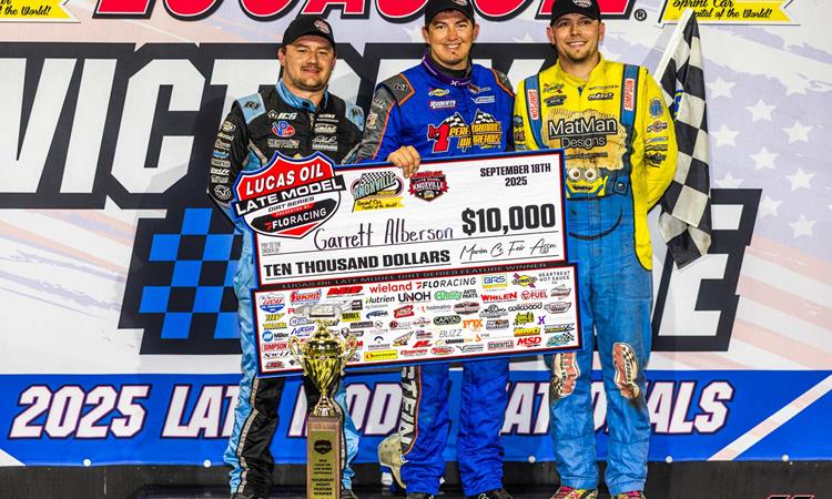 Daulton Wilson fifth in Knoxville Natoinals with Lucas Oil Late Model Dirt Serie