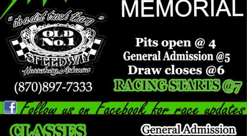 Old No.1 Speedway Saturday September 7th