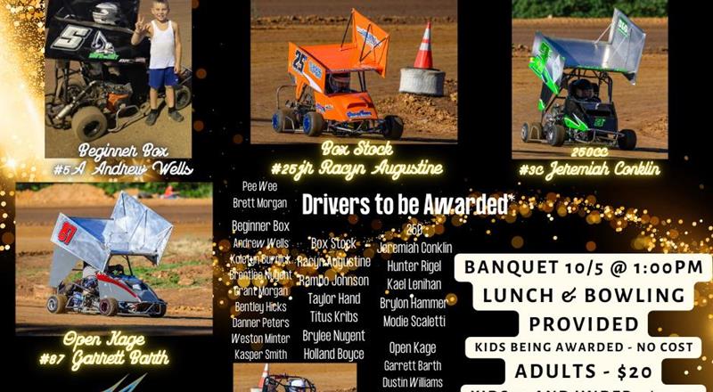 KART BANQUET SUNDAY, OCTOBER 5TH!!