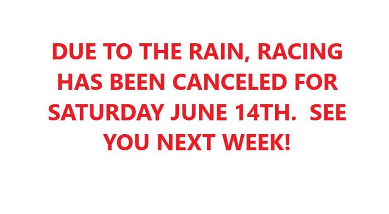 No racing due to rain