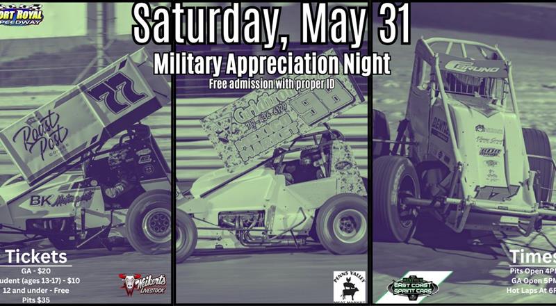 Port Royal Speedway Set to Honor Military and Thrill Fans with Ac